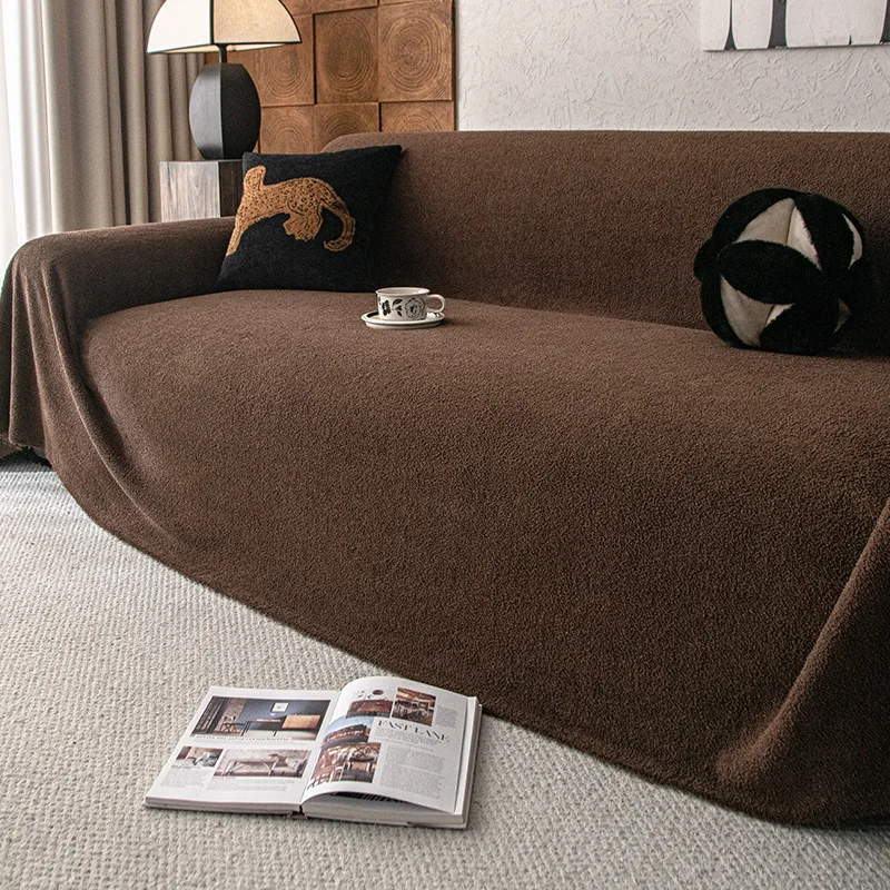 

Solid Color Waterproof Couch Cover Towels Non Sticky Fur Pet Anti Cat Scratching Sofa Mat One Piece Large Size Seat Cushion
