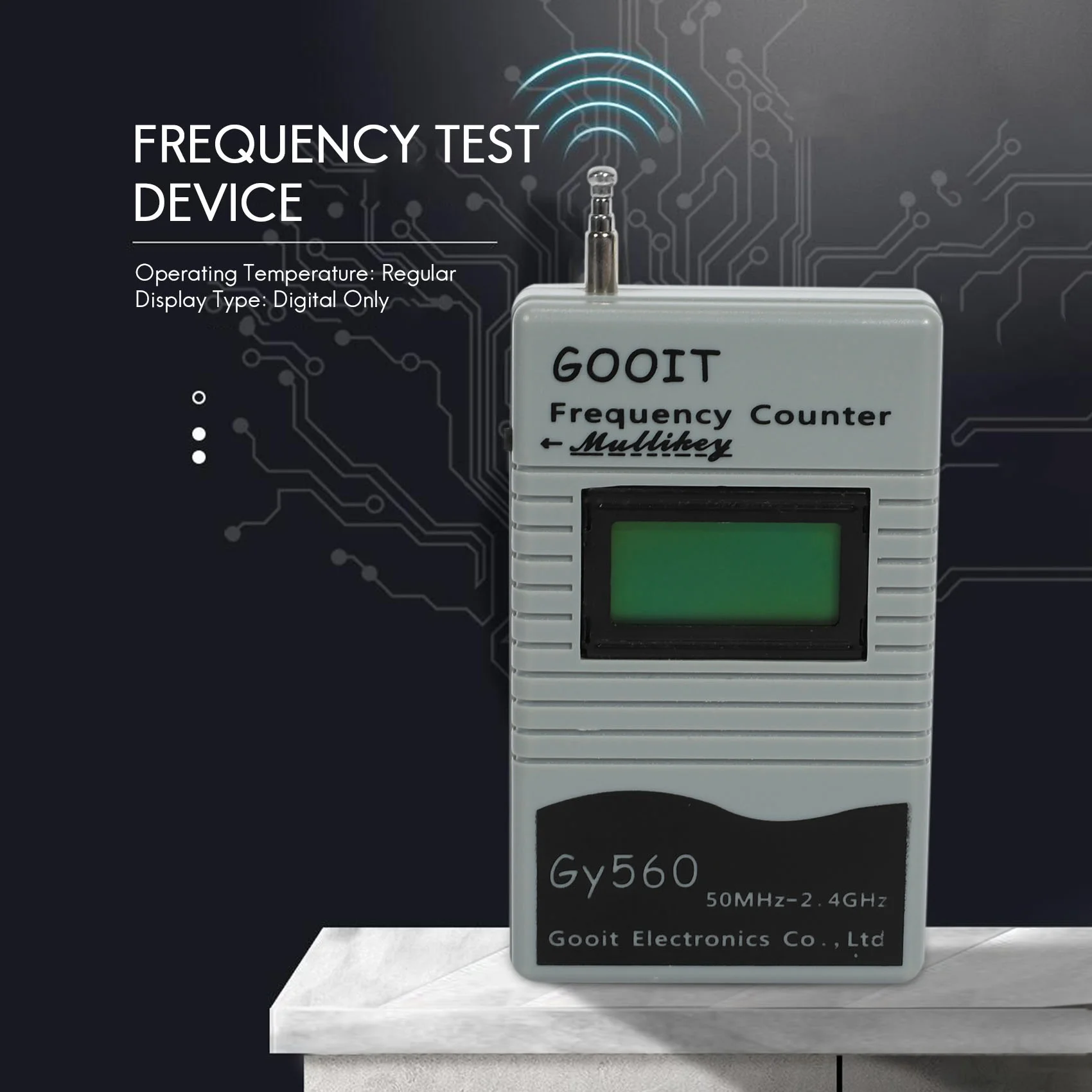 Frequency Test Device for Two Way Radio Transceiver GSM 50 MHz-2.4 GHz GY560 Frequency Counter Meter