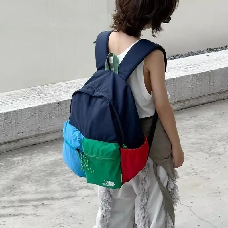 Backpack Nylon 2026 Korean Fashion New Bookbag High-Capacity Light Water-repellent Bag Unisex