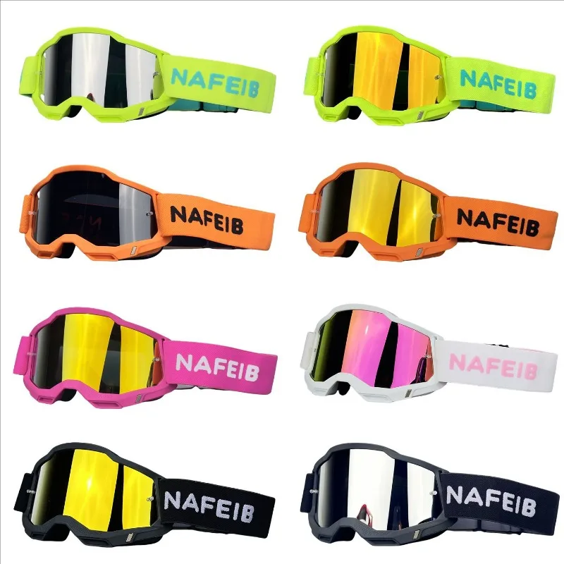 

2025 New Motorcycle Goggles, Windproof Dustproof Anti-Fog, Anti-Impact UV400 for Off-Road Riding Skiing