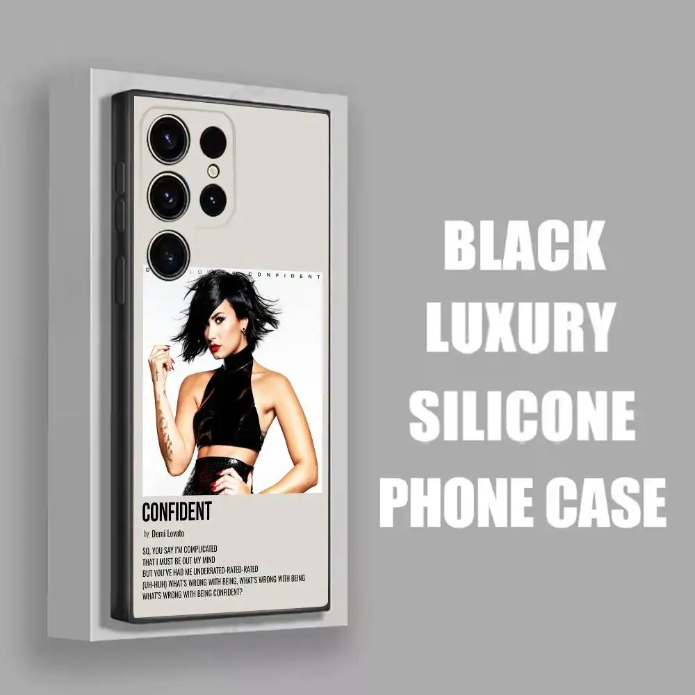 D-Demi Lovato ليس هذا حافظة هاتف عميقة لهاتف سامسونج S22، S24، S20، S25، S23، S30، S21، Ultra، Plus، 5G، Fe، Lite غطاء أسود