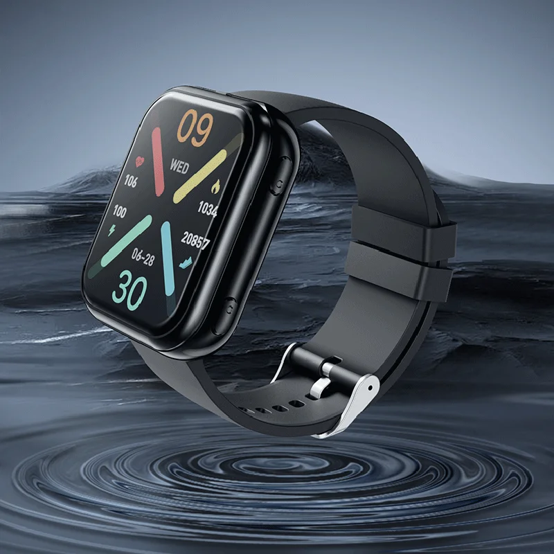 ساعة ذكية للموسيقى الرياضية 2 في 1 مزودة بسماعات TWS عالية الدقة ومكالمات بلوتوث ومراقبة معدل ضربات القلب والصحة وساعة ذكية مقاومة للماء