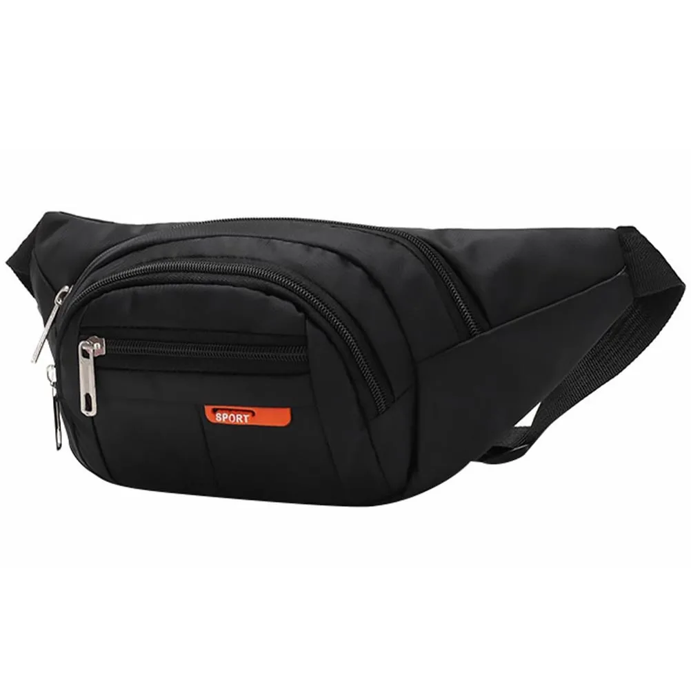 

1pc Waterproof Waist Bag For Men Sports Fanny Pack Durable Wear-Resistant Crossbody Storage Bag Daily Use Raincoat Accessory