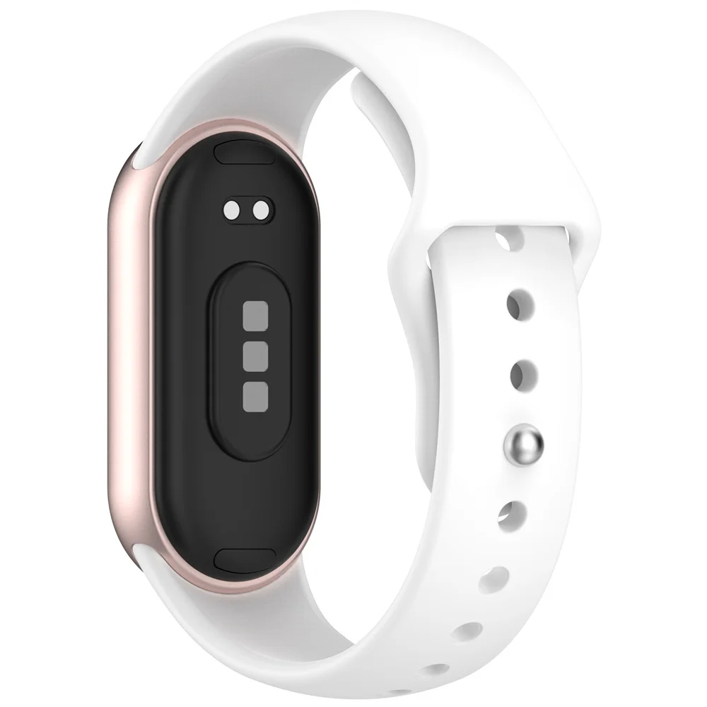 BEHUA Gelang Jam Silikon untuk Xiaomi Band 10/9/8 Pengganti Tali Olahraga Gelang Korea untuk Xiaomi Mi Band 8 9 10 Gelang