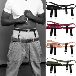 Decopunk 2021 Nieuwe Unisex Elastische Riem Met Garter Jarretel Clip Kous Broek Holder Riem Voor Kousen Broek Houder