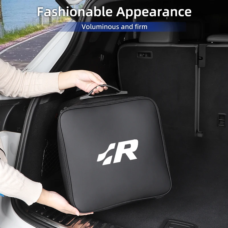 Car Rechargeable Gun Storage Bag Charging Gun Pouch Tool Organizer For VW Scirocco Jetta Beetle Golf Passat Polo Tigu