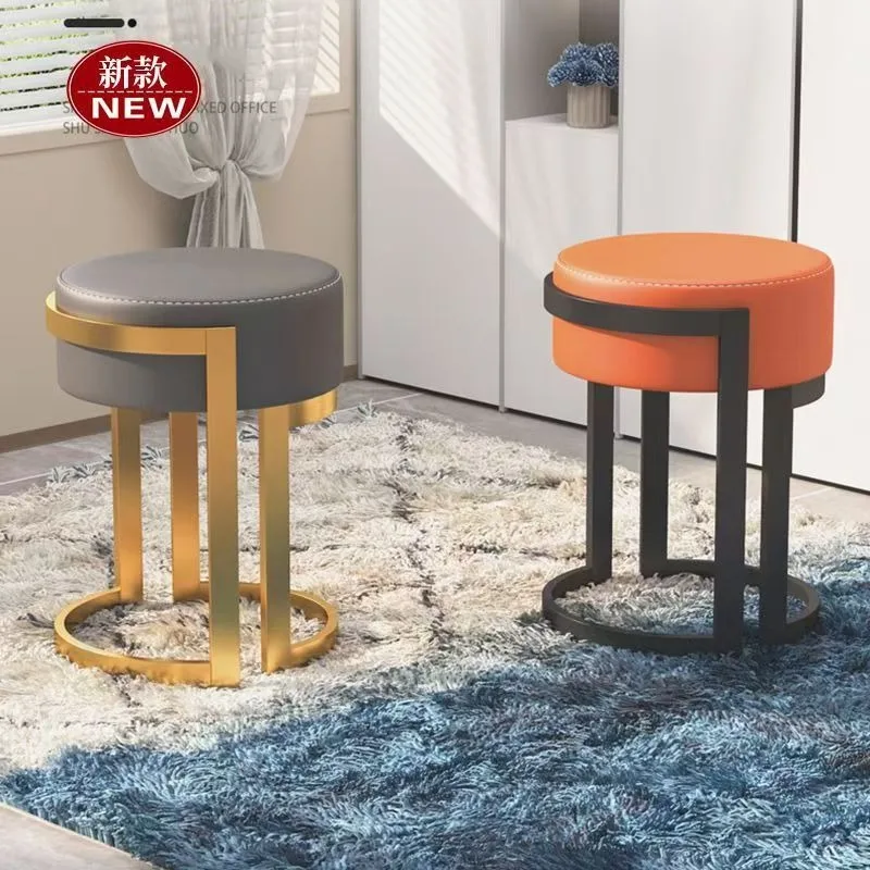Food and beverage burger shop, milk tea shop, tables and chairs, round stools, winter melon stools, hardware leather stools,