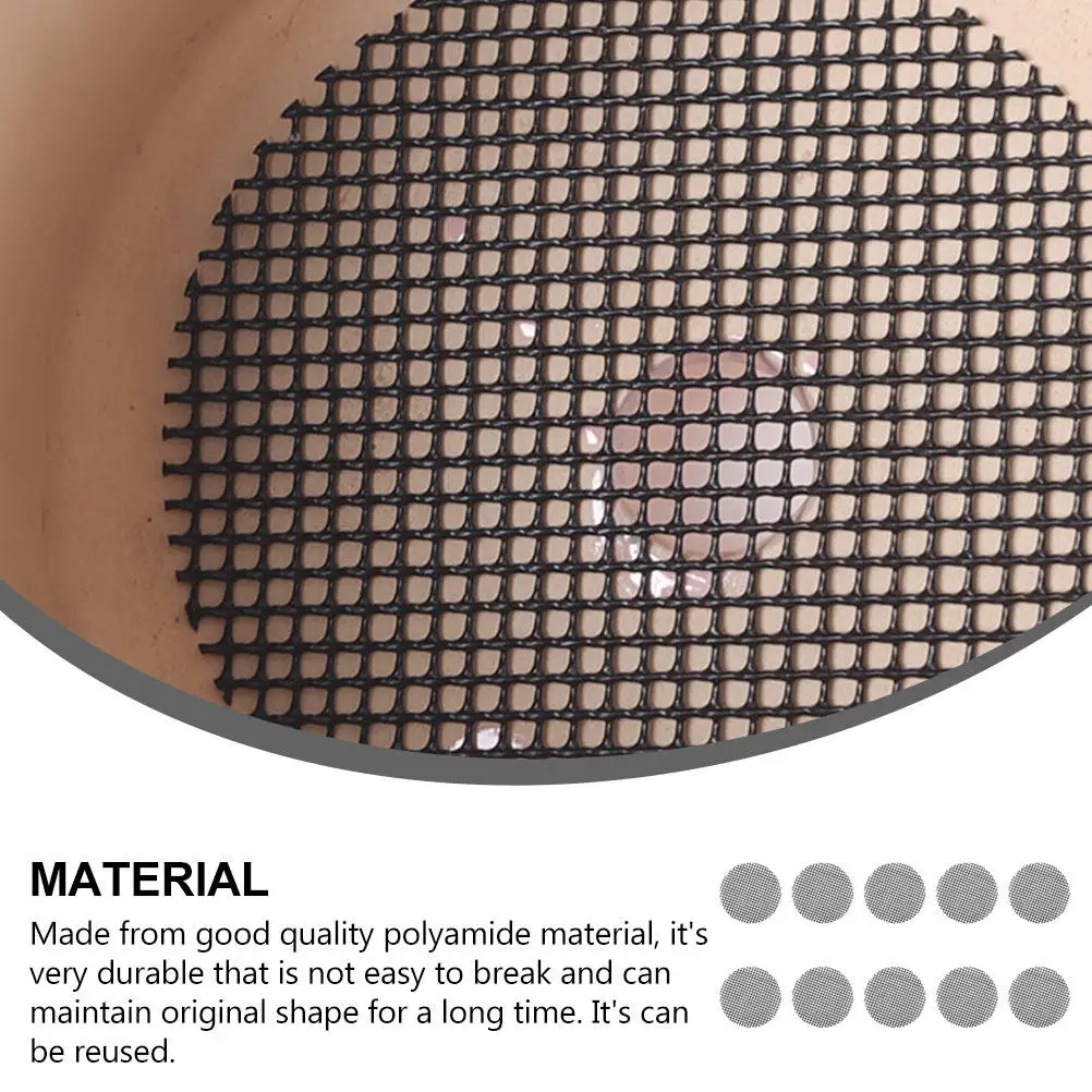 

20 шт. сетчатых подложек для цветочных горшков, многоразовые сетчатые коврики с отверстиями для горшков для бонсай, дренажные сетки для растений и предотвращения утечки почвы