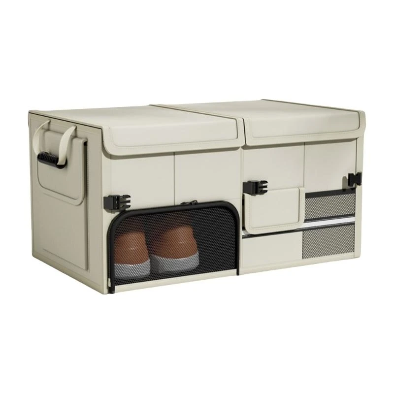 

A2BF Multifunctional Car Storage Box Foldable Organizers Glove Compartment Cargo Container for Daily Commute and Family Trip