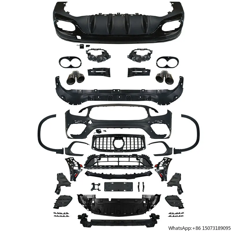 

Высококачественный передний задний бампер с решеткой, модифицированный комплект кузова GLB45 для GLB Class X247 2019-2023