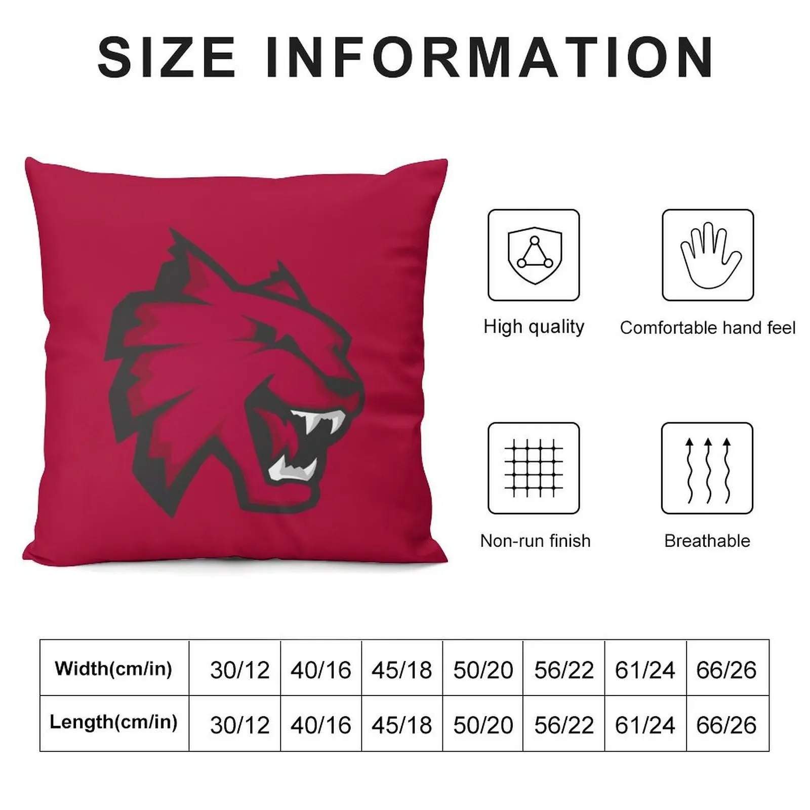 new Central Washington-Wildcats Throw Pillow Pillowcase Custom Cushion Photo Ornamental Pillow Anime pillow