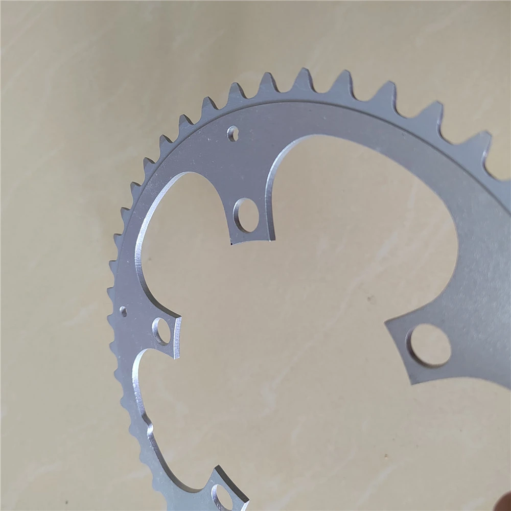 Folding Bike Chainring 110BCD 34T 36T 38T 39T 40T 42T 44T 46T Crown Road Bicycles BCD 110 Chain Wheel Sprocket CNC Silver Rings