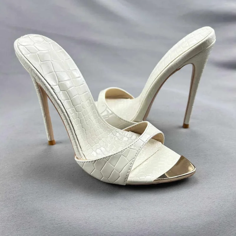 

Новые женские туфли-мюли 2026 года: остроносые, сексуальные, универсальные, на ультравысоком тонком каблуке 12 см, простые сандалии без задника для женщин