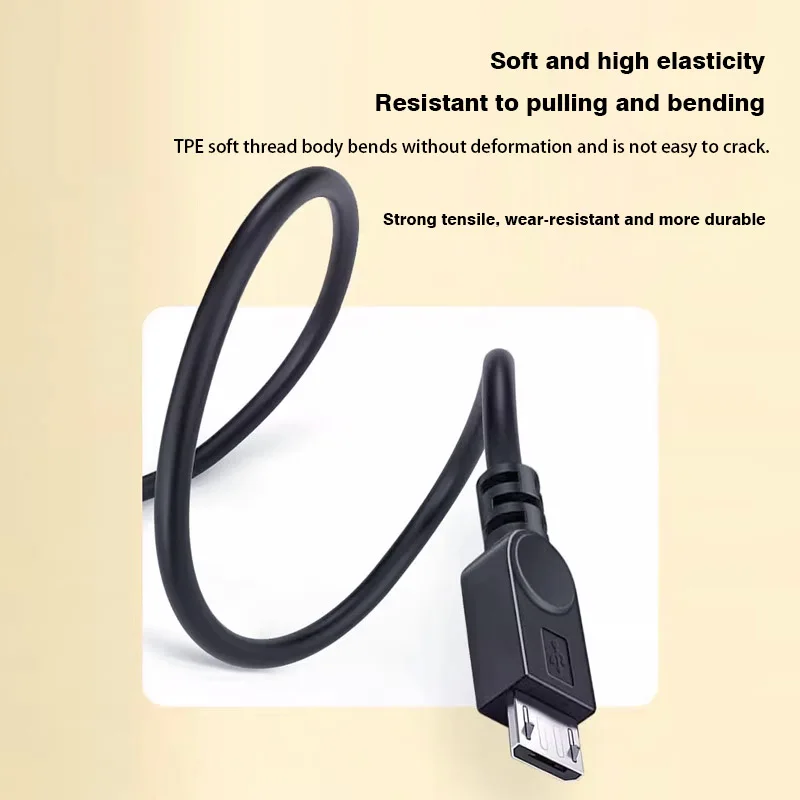 Usb صغير نوع c أنثى إلى مايكرو usb ، usb type-c ، usb-c ، usb-c ، usb-c ، usb-b ذكر ، تنزيل البيانات ، كابل امدادات الطاقة