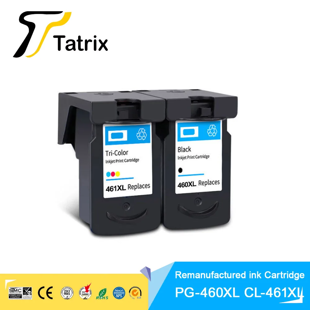 PG460 PG-460 PG 460 XL CL461 CL-461 460XL Remanufactured Ink Cartridge for Canon Pixma TS5340 TS7440 Printer