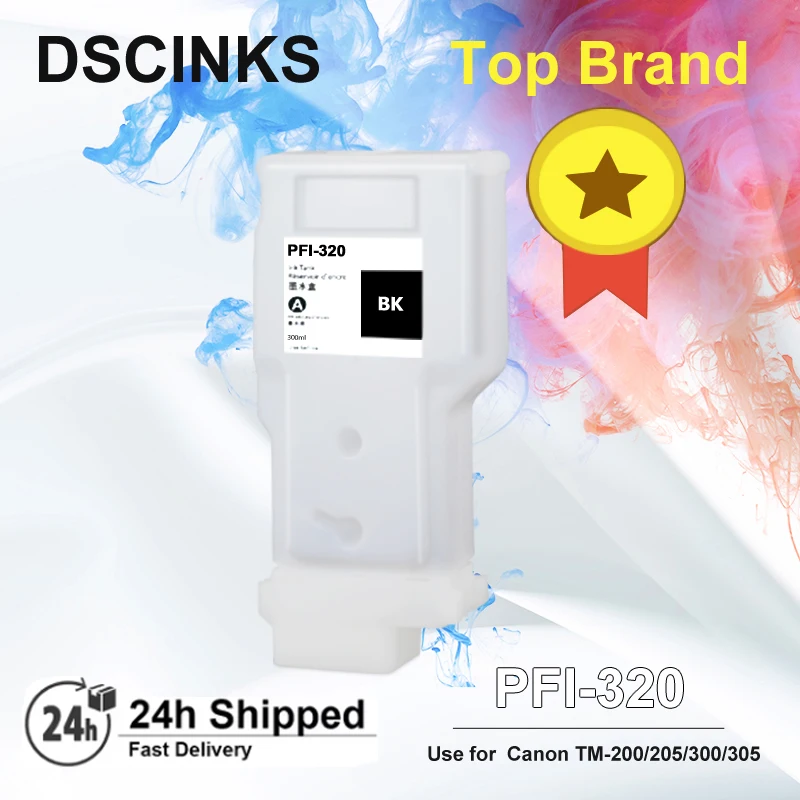 PFI-320 PFI-321 for Canon PFI-320 Refillable Ink Cartridge  with chip for Canon TM200 TM205 TM300 TM305 200 205 300 305 Printer
