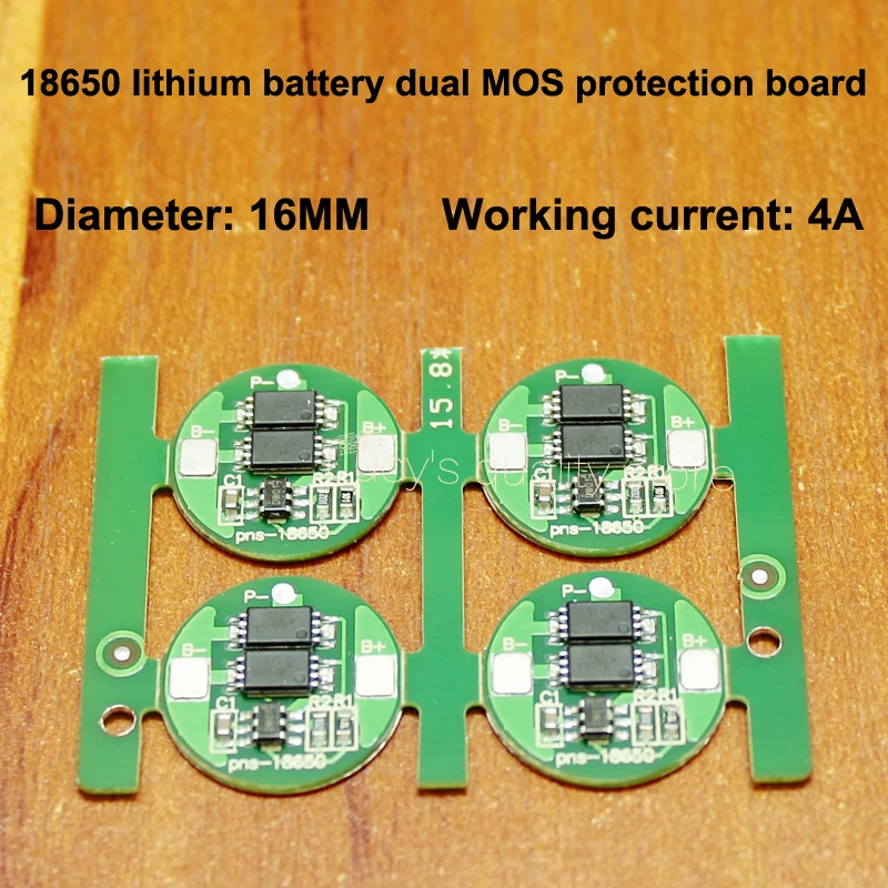 10pcs 18650 Battery Board 4.2V Battery Protection Board Lithium Battery Charge Protection Board Common Dual MOS Protection Board
