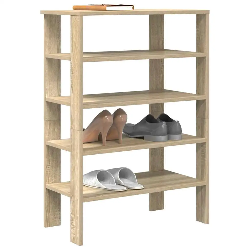 Shoe Rack for Sonoma Oak 6 for X3 2x87.5 cm Engineered Wood