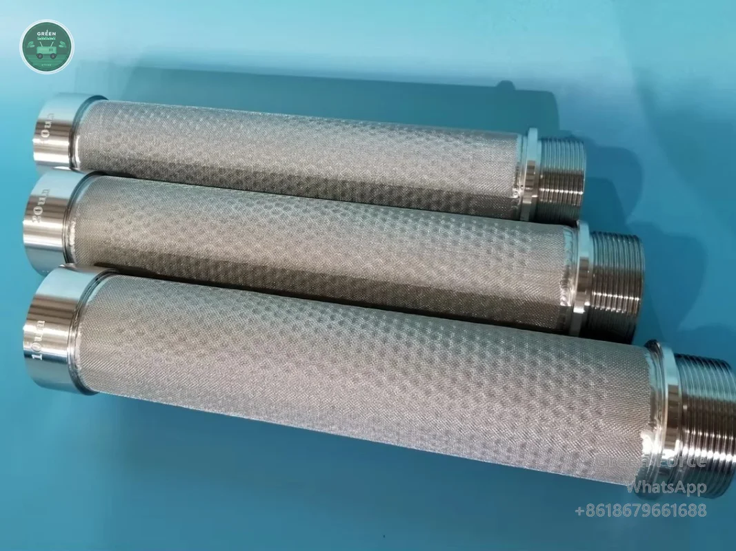 Custom Sintered Stainless Steel 316L Powder Metallurgy Filter Tube for Liquid Air Oil Filtration