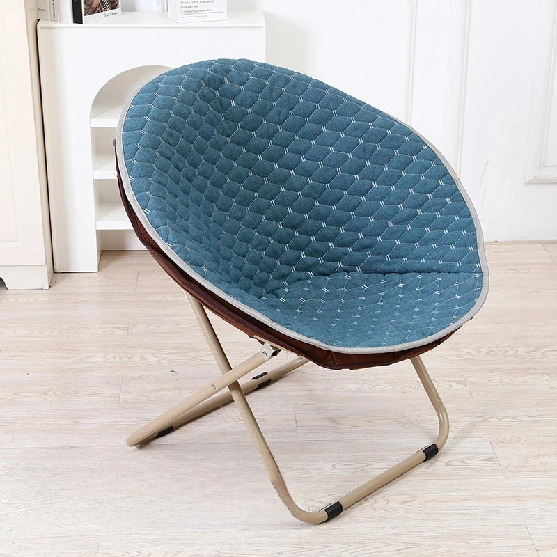 Round Saucer Chair Cover Universal Moon Sauce Chair Protector Cover Lazy Slipcovers Camping Chair Replacement Seat Cushion