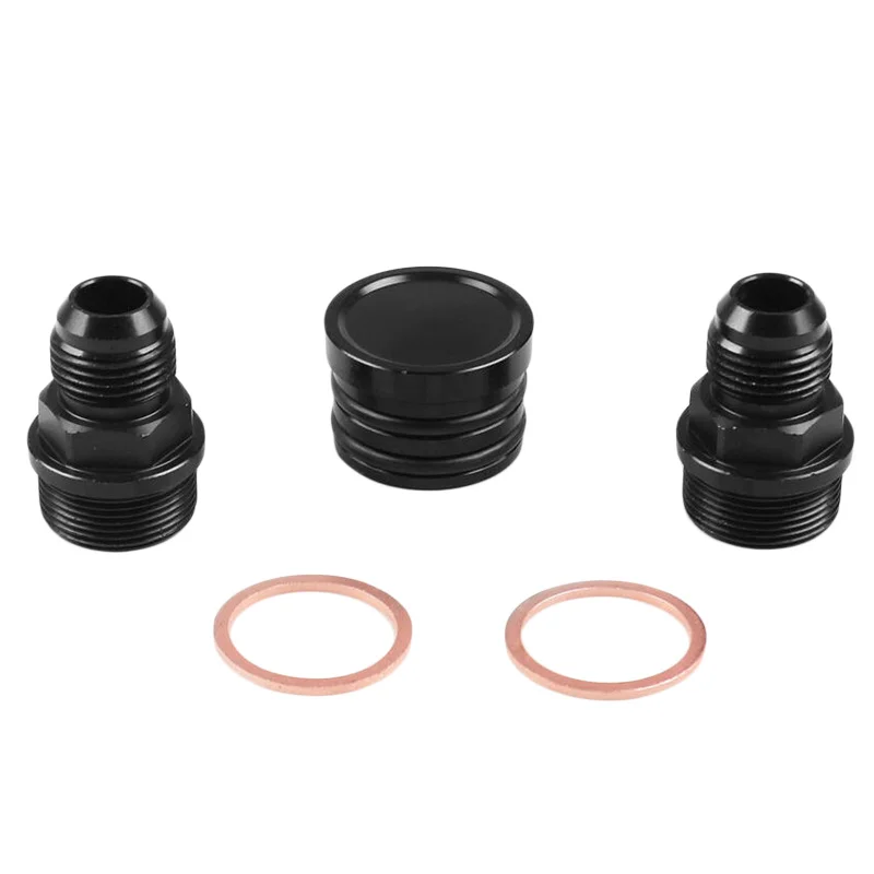 M28 To 10AN Block Plug Breather Fitting Kit Fit For Honda Acura B Series PCV Block Plug B16 B18C Catch Can New