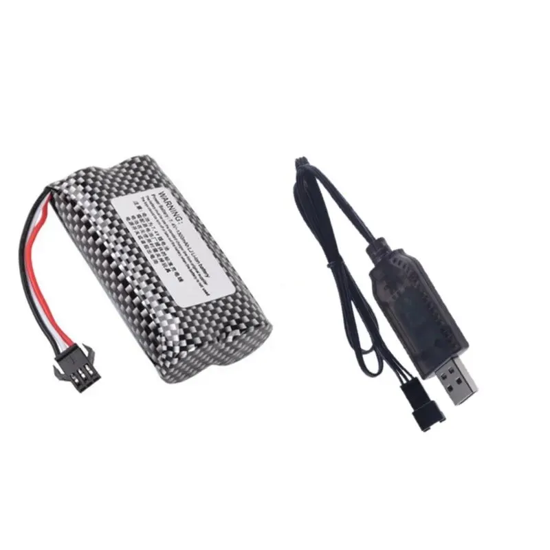 MN82 Remote Control Car Battery MN128 MN78 7.4V 1500mah Battery Charger LC79 for Watch Gesture Sensing Twisted RC stunt car SM3p