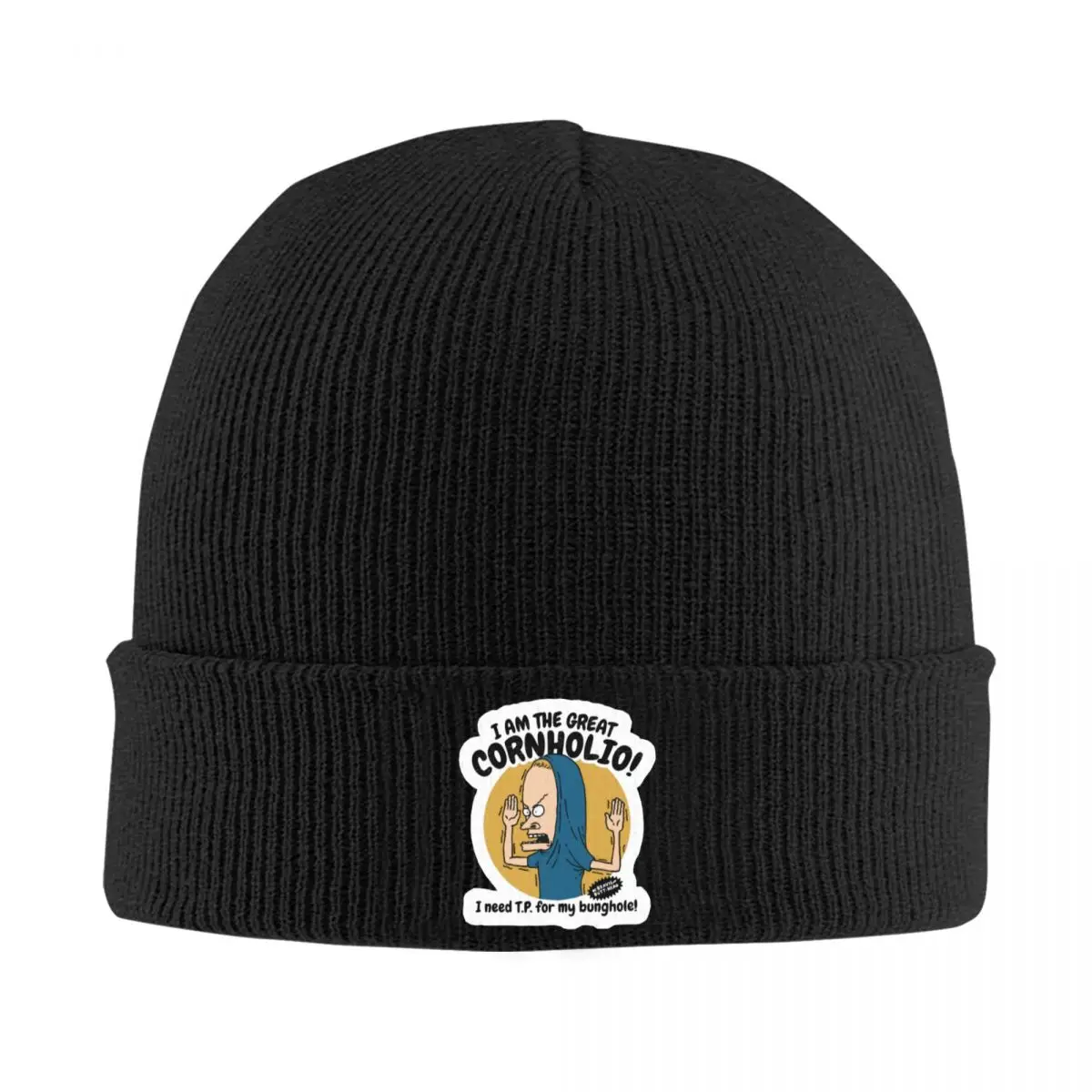 

I Am The Great Cornholio Knitted Bonnet Caps Fashion Keep Warm Hats