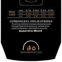 IRIN V68 Professional Multiple Colors Violin Strings (E-A-D-G) Nickel Silver Wound for 4/4 3/4 1/2 1/4 Music Accessories 2