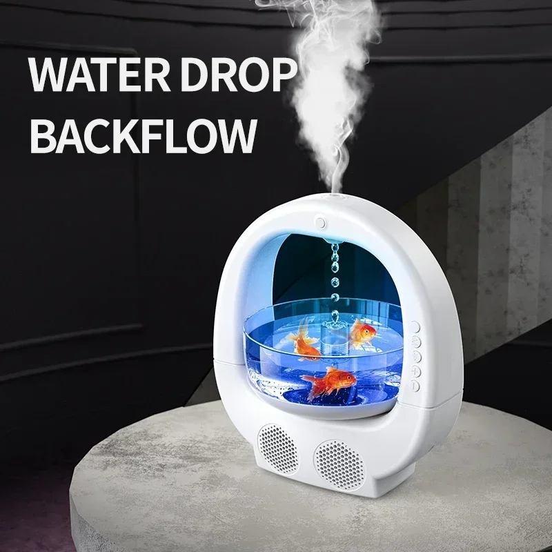 New 4 In 1 Anti Gravity Air Humidifier with Bluetooth Audio Cool Mist Humidifier 700ml Aromatherapy Diffuser for Home Office