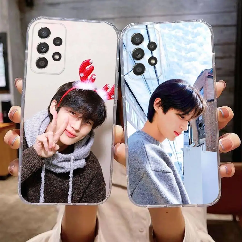 

Byeon Woo Seok Model Phone Case For Samsung Galaxy A,71,70,52,51,40,31,50,50S,30S,21S,12,10,Note20ultra Transparent Cover
