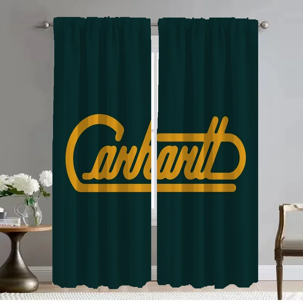 Carharttes Elegant Room Curtains 2 Pieces Window Curtain for Room 2 Panel Partition Shades Home Interior Curtains Living Kitchen