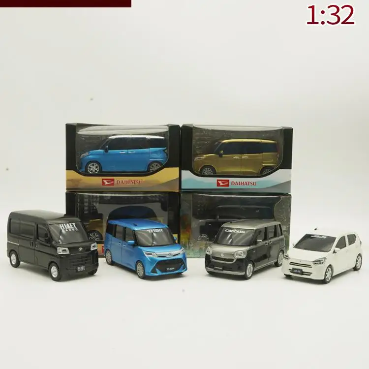 Original 1:32 Daihatsu Dafa Thor Big Fat K-car Canbus Es E S Mpv Toy Return Force Simulation Car Model Gift Ornament