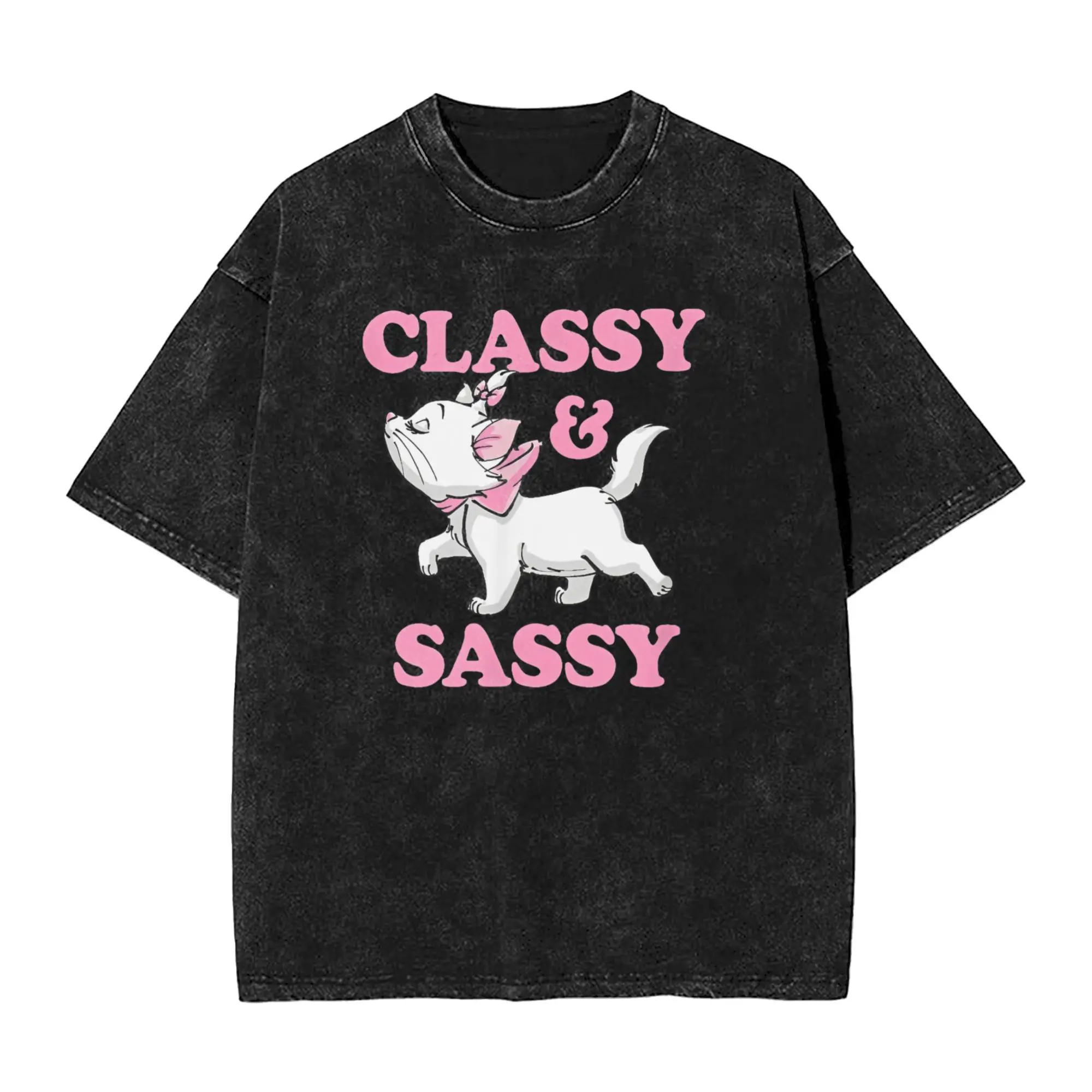 The Aristocrats Marie Classy & Sassy T-Shirt  Hip Hop T Shirts Short-Sleeved Vintage Tops Summer Cotton O-Neck Oversize Tees