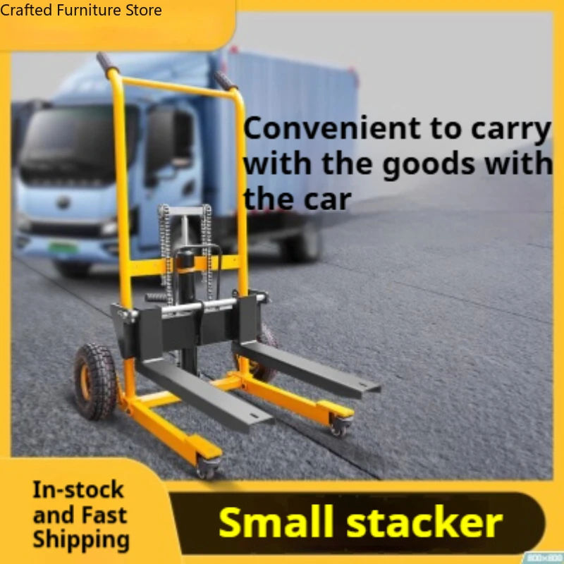 Manual Lightweight Forklift Truck Hydraulic Forklift Truck Loading Unloading Commercial Furniture Carrello Elevatore ZY60CC