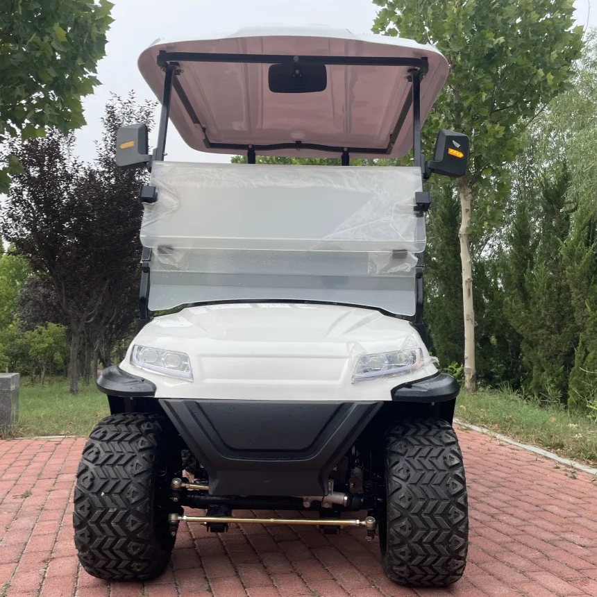 

Factory Wholesale New Design Luxury Electric Golf Cart MacPherson Suspension High Chassis 48V 72V Lithium Battery Golf Cart