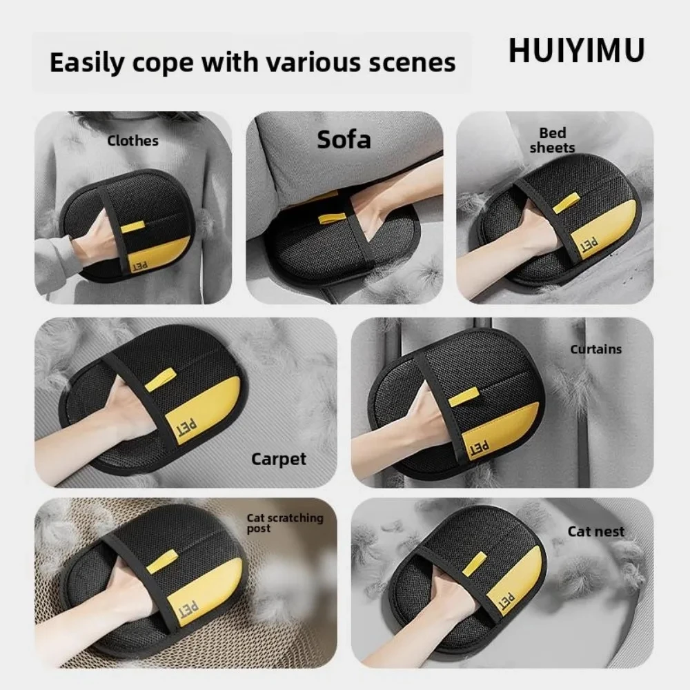 1/3/5PCS Pet Haarentferner Handschuh Doppelseitige Pelz Handschuhe Katze Hund Pelz Magnet Handschuhe für Waschen Enthaarung Reinigung Teppiche Sofas – Detail 6