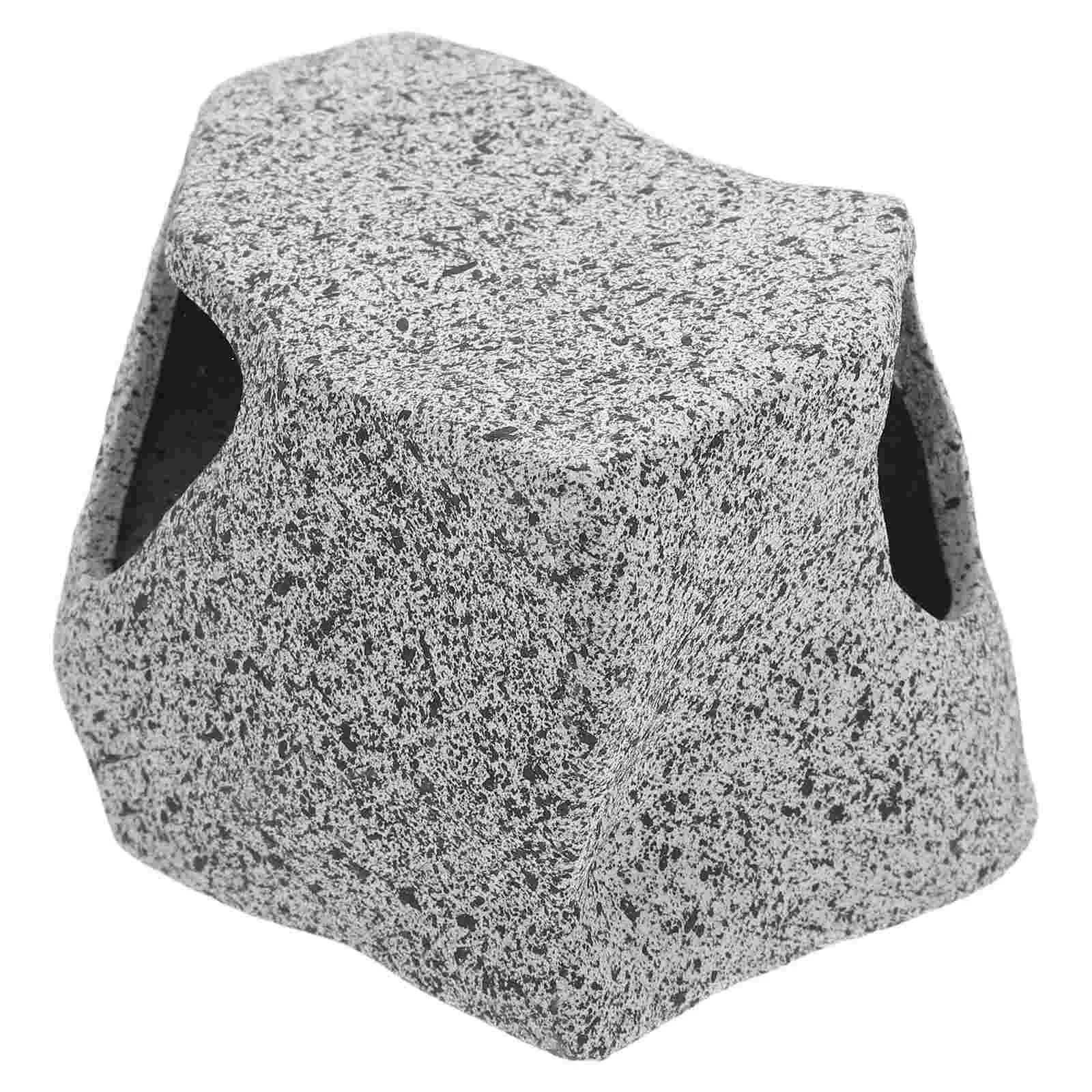 1 PCS Unique Design Hidden Stones Shrimp House Cichlid Escape Decorative Tank Aquarium Turtle Fish Tank Decoration Hideout