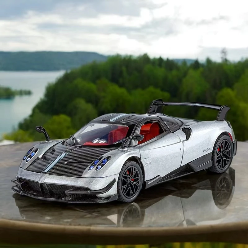 

1:24 Pagani Huayra BC Alloy Car Model Diecast Sound Light Die Cast Metal Toy Vehicle Boy Birthday Gift Collection
