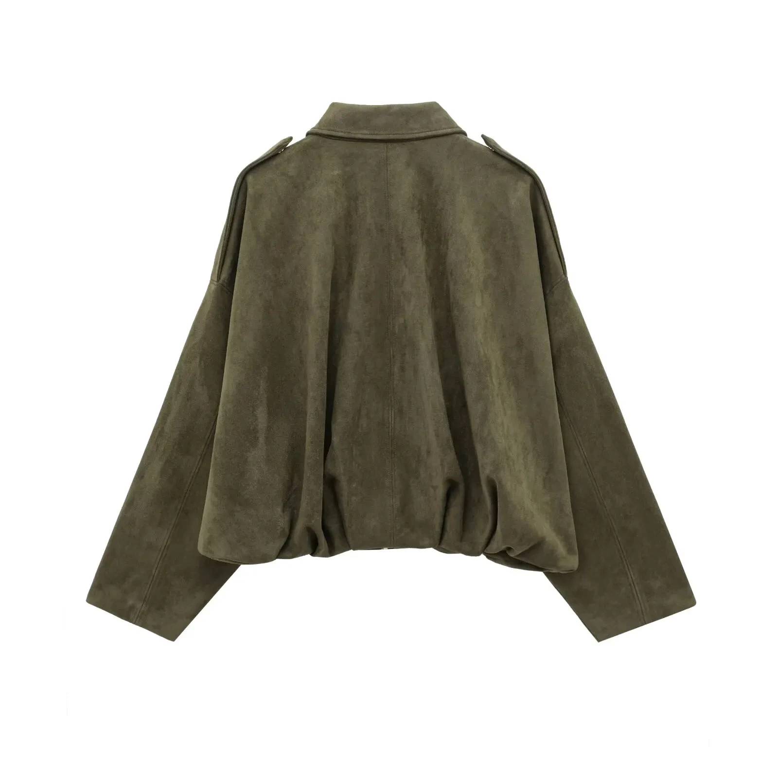 HH Women's Street Fashion Solid Loose Suede Texture Coats Causal Long Bat Sleeves Lapel Zipper Fly Winter Vintage Jackets 65 Scde94c6c37c34a1aa042071b74241478n