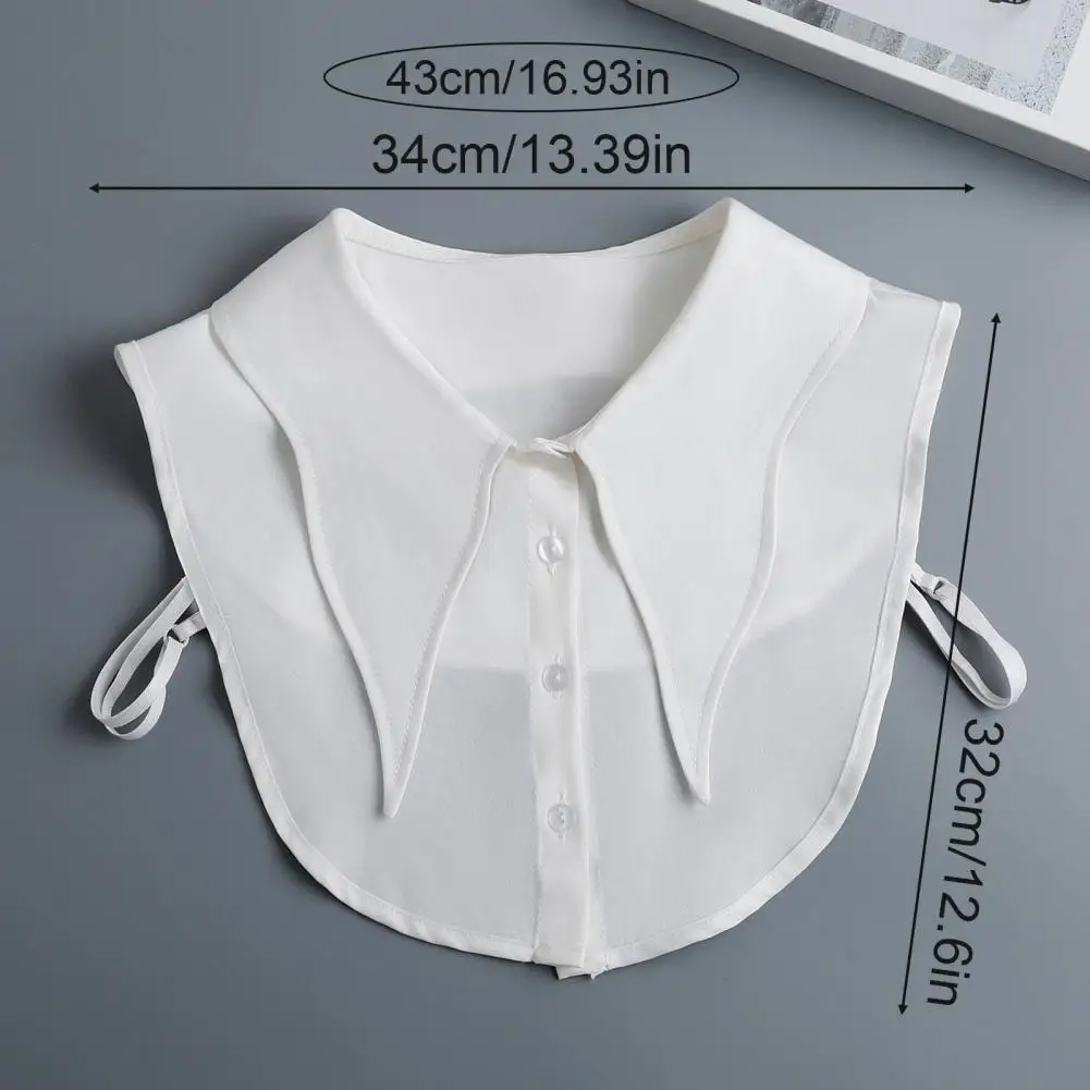 Detachable Fake Collar for Women Adjustable Shirt Collar Decorative Layering Accessory for Sweaters And Crew Neck Tops