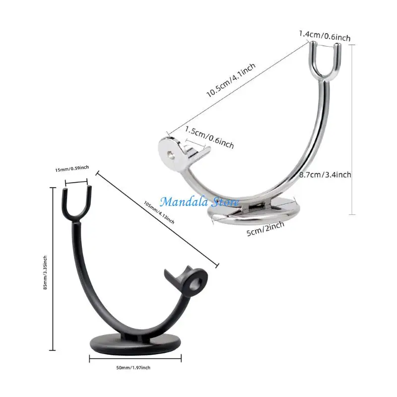 U2JC Heavy Duty Metal Razors Holder For Wet Dry Area Featuring Ergonomic And Convenient Size Permanent Shaver Holder 4