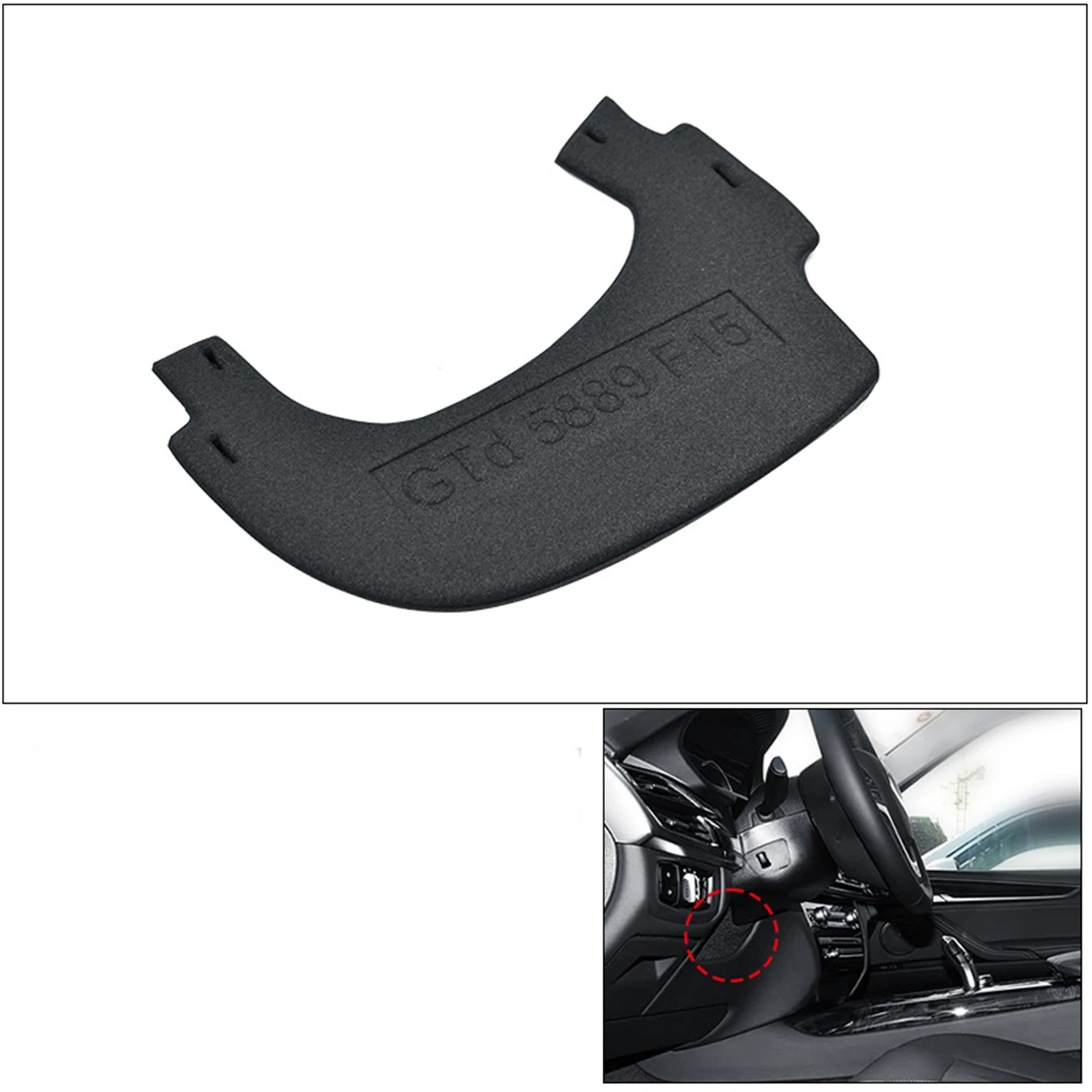 

Интерьер автомобиля, передняя приборная панель, нижняя крышка рулевого колеса, губчатая задняя панель для BMW X5 F15 2013-2018 X6 F16 2015-2019