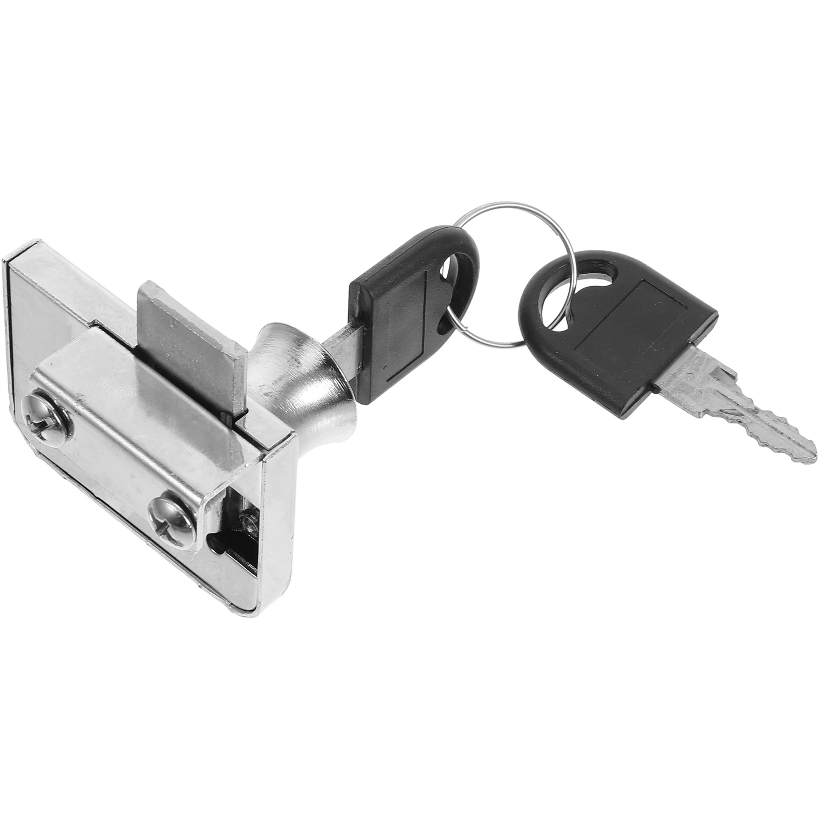 

1 set Freezer Lock Stainless Steel Sliding Door Glass Cabinet Display Case Locks Drawer Keys Refrigerator Showcase Security