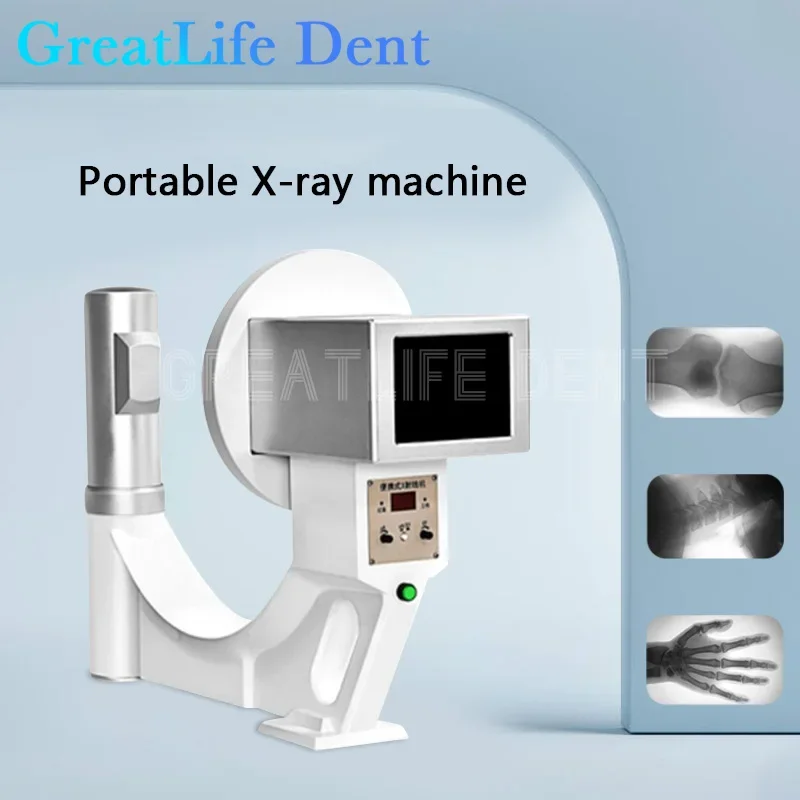 Greatlife Dent 80kv Medische Draagbare Röntgenmachine Orthopedische Fluoroscopie Detectie Veterinaire Huisdieren Hond X Ray Sensor Scanner