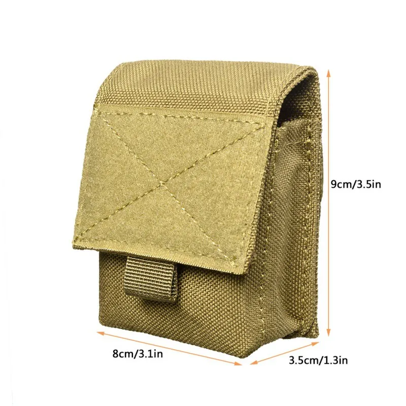 Bolsa Molle de nailon 1000D para herramientas EDC al aire libre, bolsa impermeable, bolsa de utilidad táctica para caza, senderismo, montar y acampar