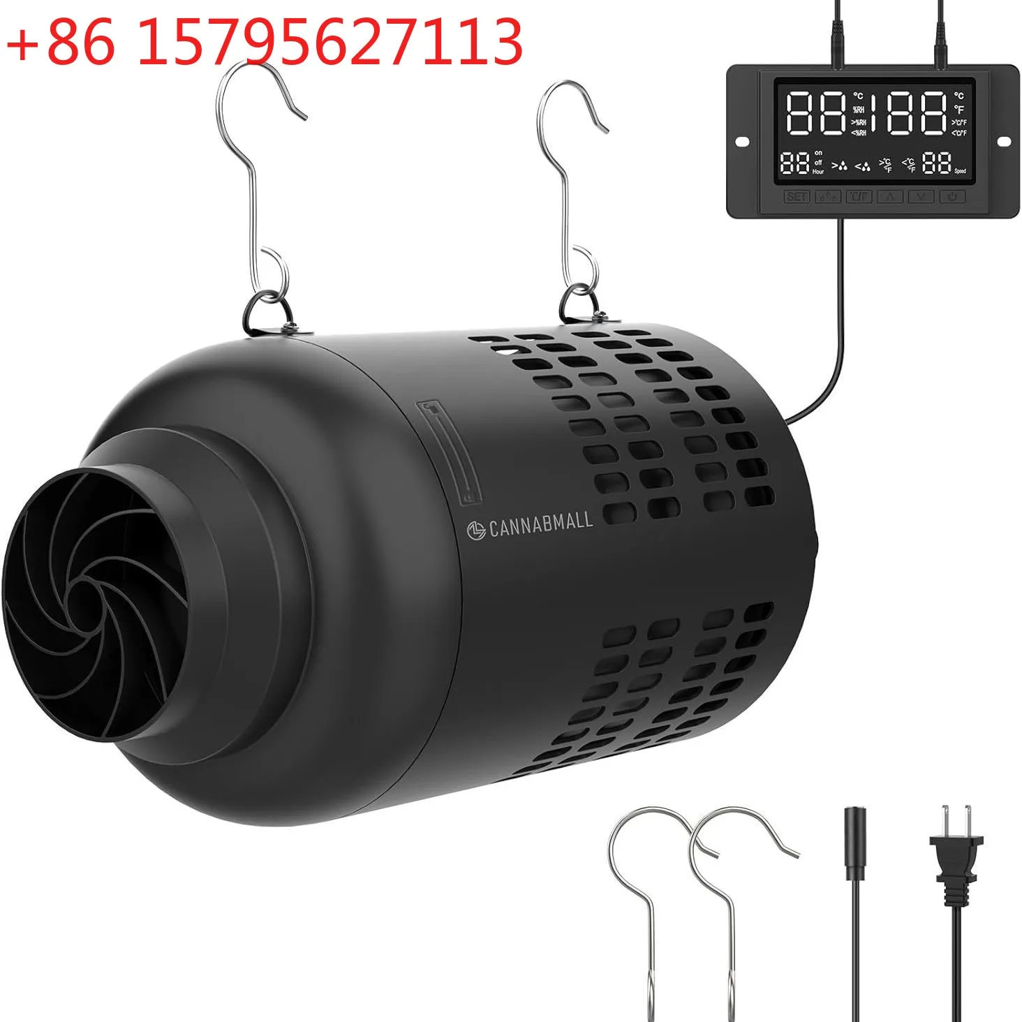 Intelligent control EC duct fan Activated carbon filter Deodorant replaceable filter element Ventilation fan