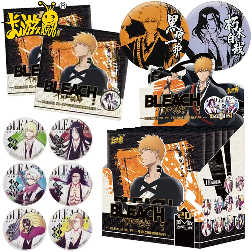 

KAYOU Original Bleach Classic Protagonist Kurosaki Ichigo Exquisite Round Badge Kid Clothing Backpack Decoration Brooch Toy Gift