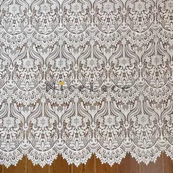 Nicelace Hot Selling Women Fashion Lace Accessories Polyester Guipure Embroideried Fabrics Wedding Gown Bridal Dress Wide 120CM
