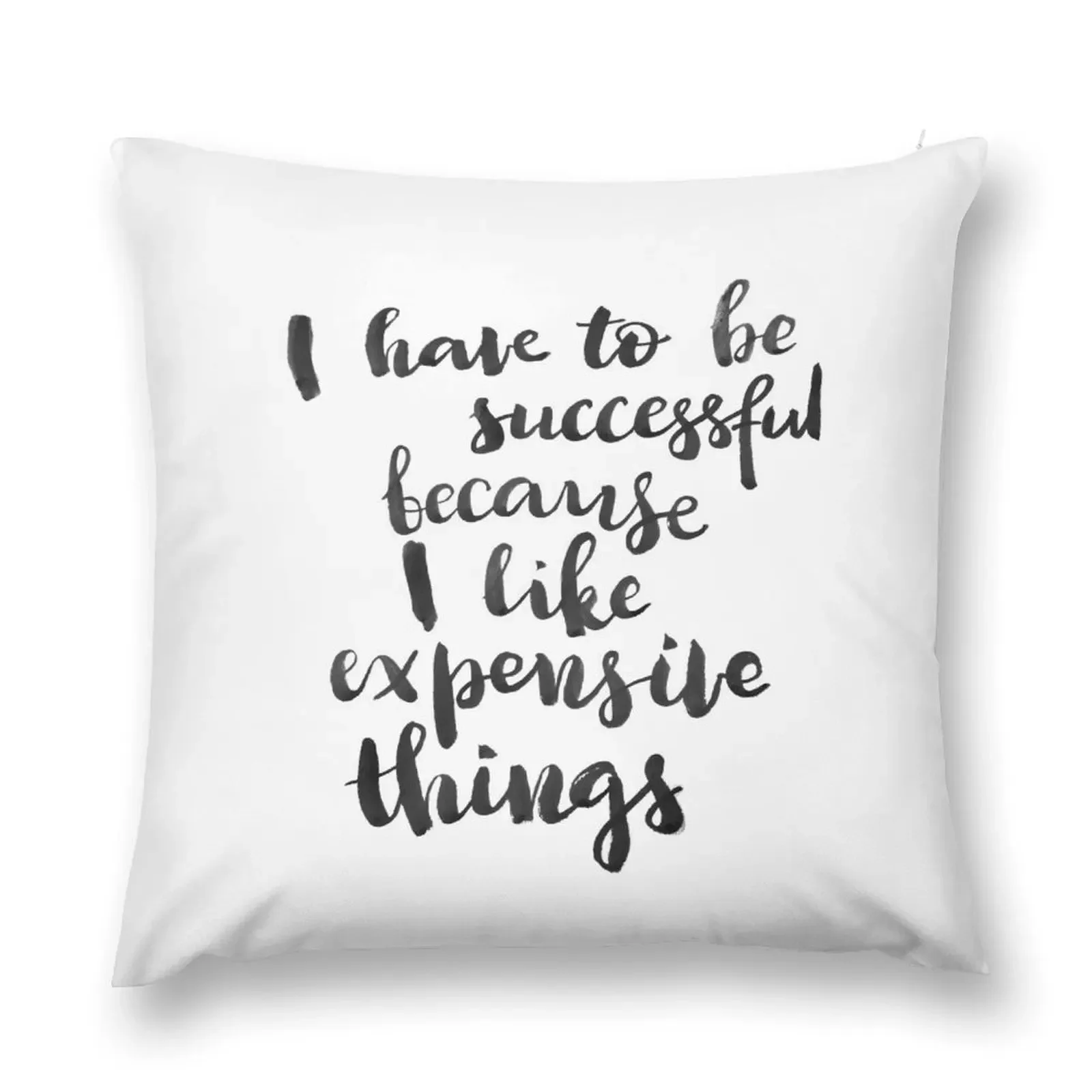 I have to be successful because I like expensive things Throw Pillow Pillows Aesthetic Decorative Pillow Covers For Sofa pillow