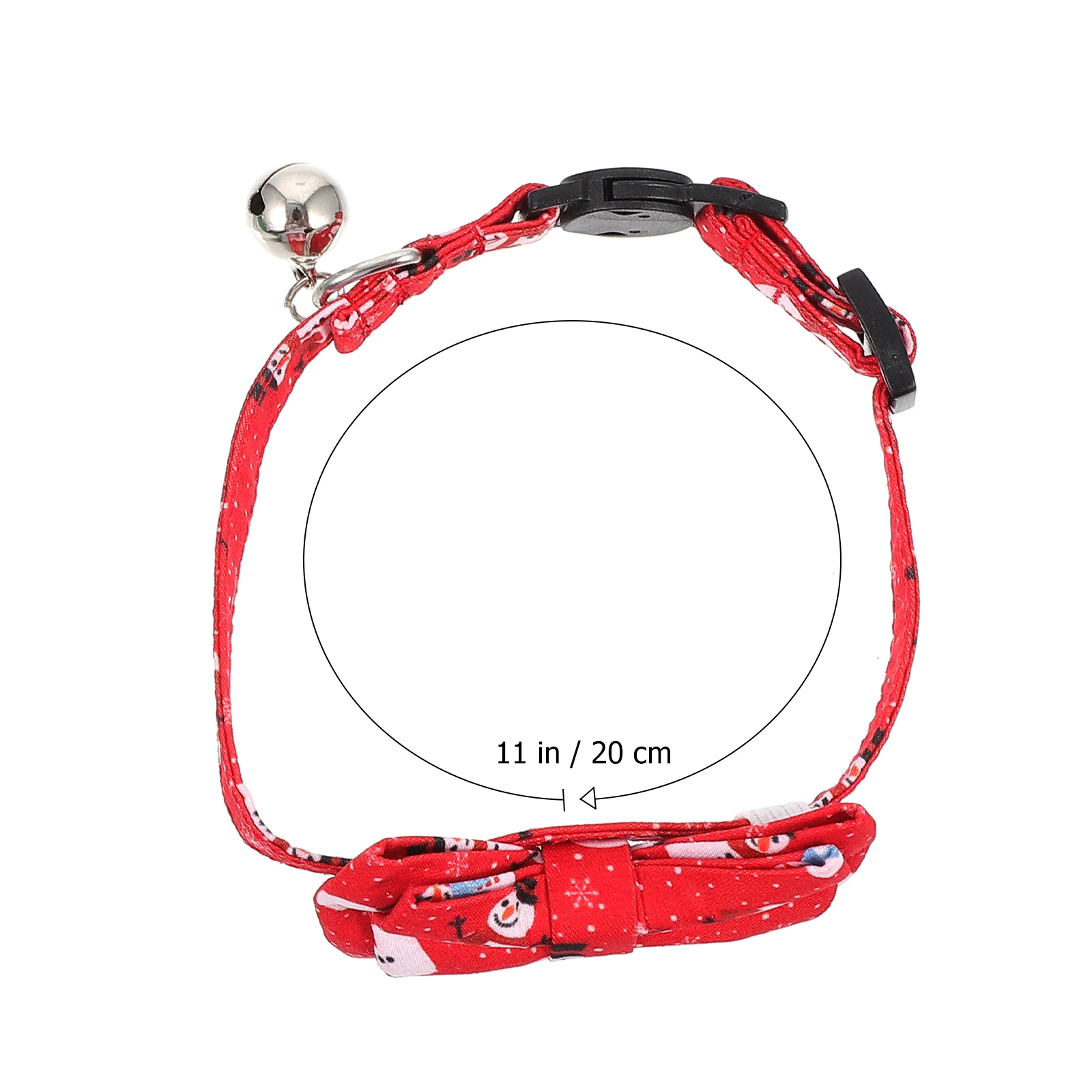 

2Pcs Pet Christmas Cat Collar Red Green Bow Bell Mittens Kitten Collar Lightweight Durable Festive Photo Props Gift Pet Supplies